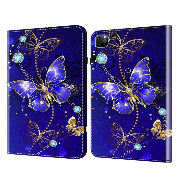 For iPad Air 13 2024 / Pro 12.9 2022 Crystal Texture Painted Leather Tablet Case(Diamond Butterflies) - iPad Pro 12.9 (2022/2021) Cases by PMC TechLife | Online Shopping South Africa | PMC TechLife | Buy Now Pay Later Mobicred