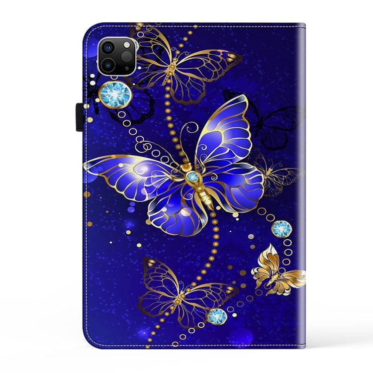 For iPad Air 13 2024 / Pro 12.9 2022 Crystal Texture Painted Leather Tablet Case(Diamond Butterflies) - iPad Pro 12.9 (2022/2021) Cases by PMC TechLife | Online Shopping South Africa | PMC TechLife | Buy Now Pay Later Mobicred