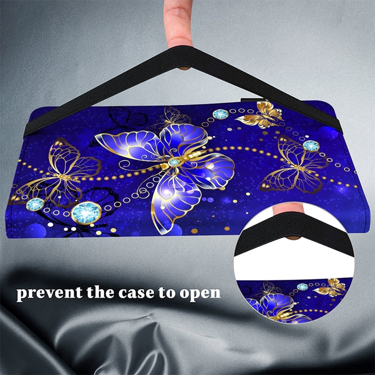 For iPad Air 13 2024 / Pro 12.9 2022 Crystal Texture Painted Leather Tablet Case(Diamond Butterflies) - iPad Pro 12.9 (2022/2021) Cases by PMC TechLife | Online Shopping South Africa | PMC TechLife | Buy Now Pay Later Mobicred