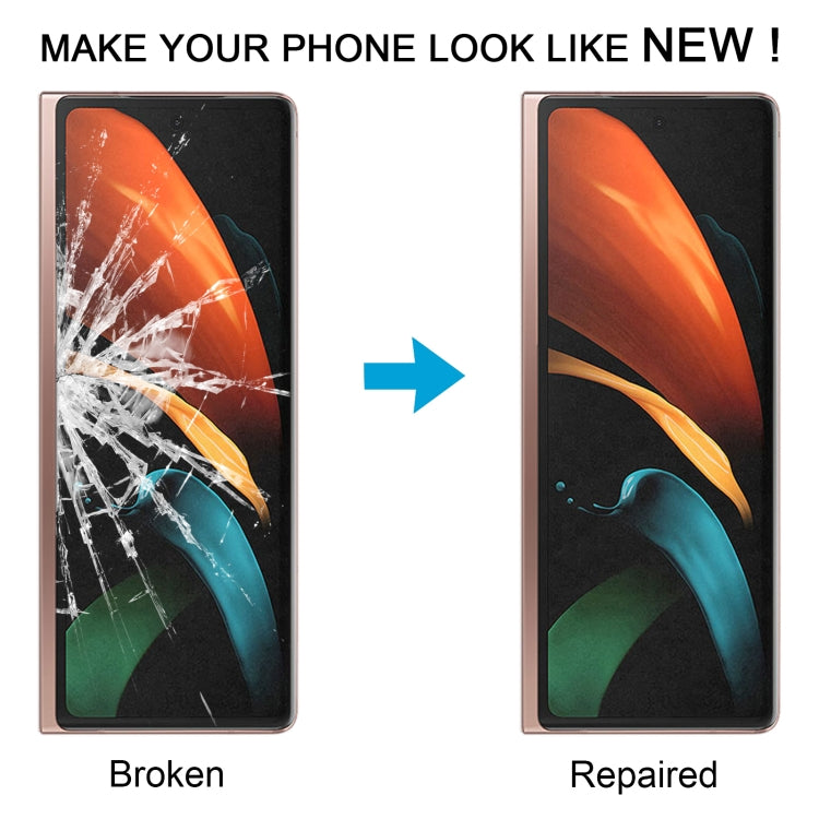For Samsung Galaxy Z Fold SM-F900/W20 LCD Secondary Screen Outer Glass Lens with OCA Optically Clear Adhesive - free shipping - PMc TechLife - Order now!