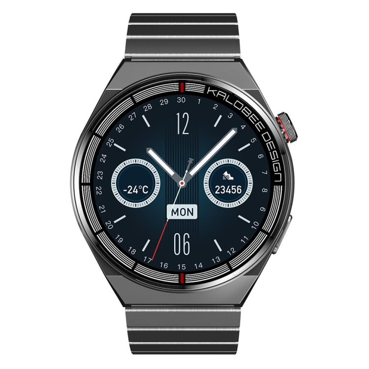 1.3 inch Bamboo Steel Band IP68 Waterproof Smart Watch Support Bluetooth Call(Black) - Smart Watches by PMC TechLife | Online Shopping South Africa | PMC TechLife | Buy Now Pay Later Mobicred