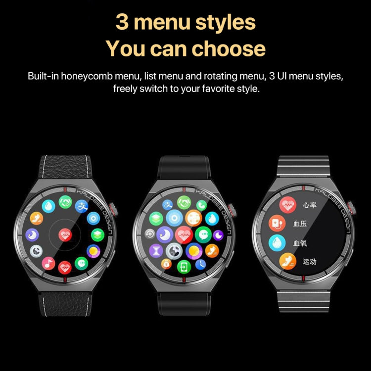 1.3 inch Bamboo Steel Band IP68 Waterproof Smart Watch Support Bluetooth Call(Black) - Smart Watches by PMC TechLife | Online Shopping South Africa | PMC TechLife | Buy Now Pay Later Mobicred