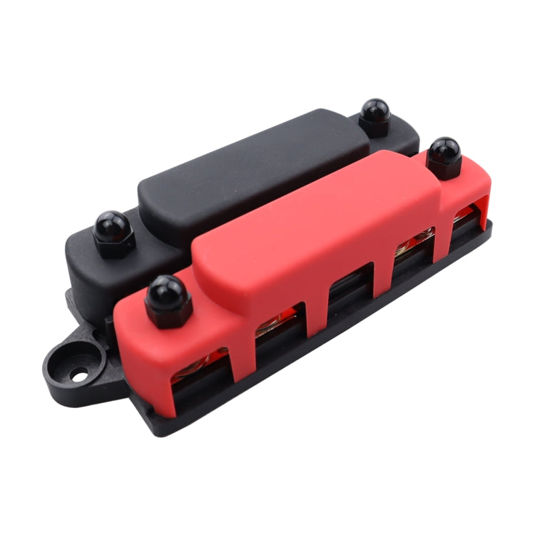 CP-4127 RV / Yacht M8 4-stud Double Row Busbar(Red Black) - Fuse by PMC TechLife | Online Shopping South Africa | PMC TechLife | Buy Now Pay Later Mobicred