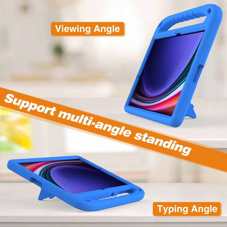 For Samsung Galaxy Tab S9+ Handle EVA Shockproof Tablet Case with Holder(Blue) - free shipping - PMC Jewellery - Order now!