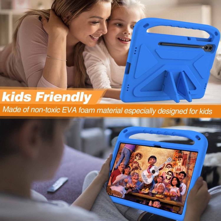 For Samsung Galaxy Tab S9+ Handle EVA Shockproof Tablet Case with Holder(Blue) - free shipping - PMC Jewellery - Order now!