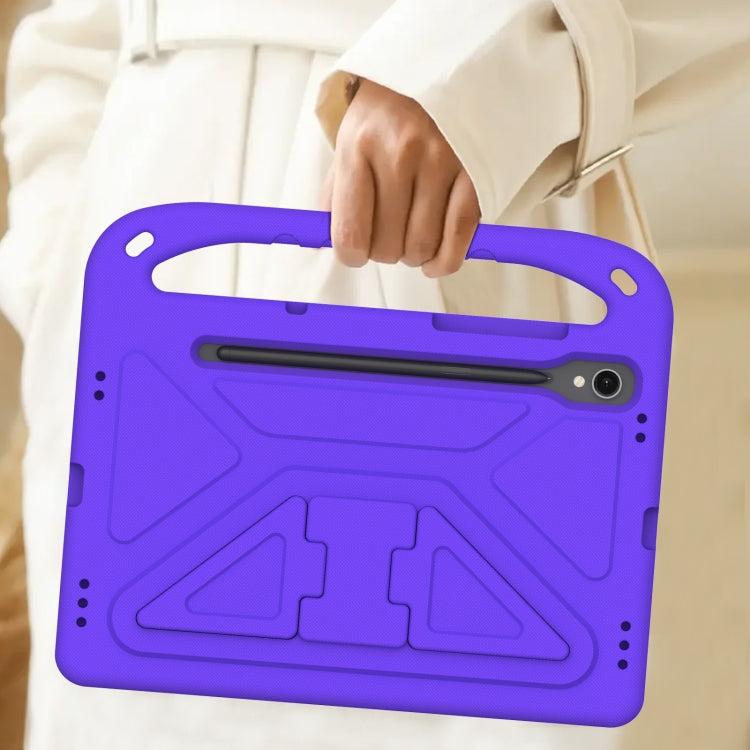 For Samsung Galaxy Tab S9 Handle EVA Shockproof Tablet Case with Holder(Purple) - free shipping - PMC Jewellery - Order now!