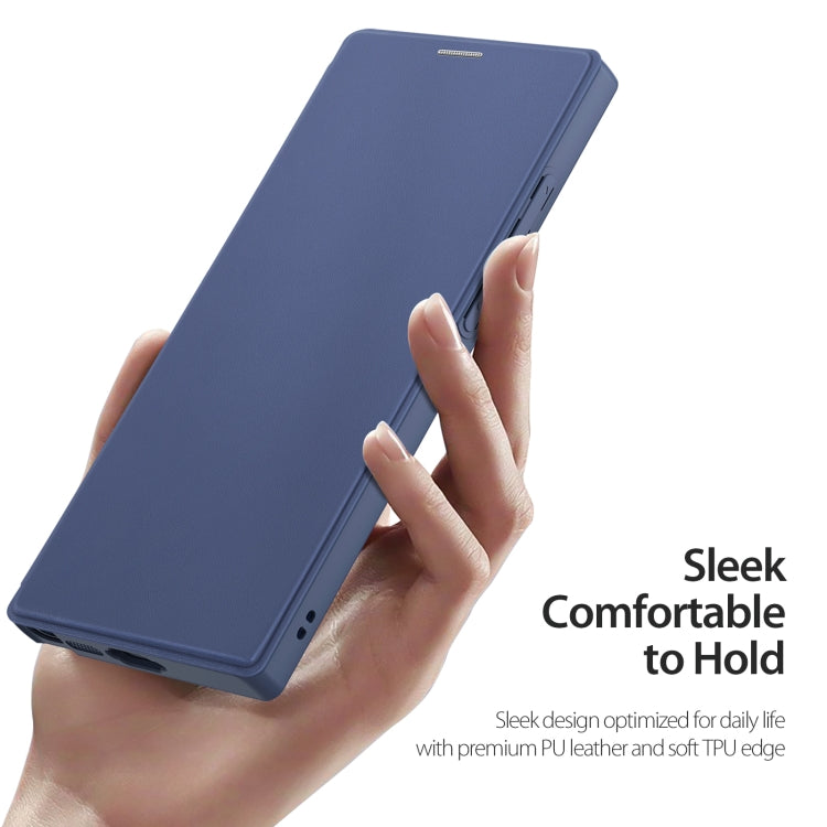 For Samsung Galaxy S23 Ultra 5G DUX DUCIS Skin X Pro Series Magsafe PC + TPU Phone Leather Case(Blue) - Galaxy S23 Ultra 5G Cases by DUX DUCIS | Online Shopping South Africa | PMC TechLife | Buy Now Pay Later Mobicred