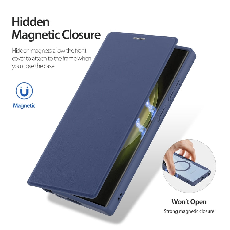 For Samsung Galaxy S23 Ultra 5G DUX DUCIS Skin X Pro Series Magsafe PC + TPU Phone Leather Case(Blue) - Galaxy S23 Ultra 5G Cases by DUX DUCIS | Online Shopping South Africa | PMC TechLife | Buy Now Pay Later Mobicred