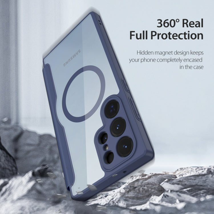 For Samsung Galaxy S23 Ultra 5G DUX DUCIS Skin X Pro Series Magsafe PC + TPU Phone Leather Case(Blue) - Galaxy S23 Ultra 5G Cases by DUX DUCIS | Online Shopping South Africa | PMC TechLife | Buy Now Pay Later Mobicred