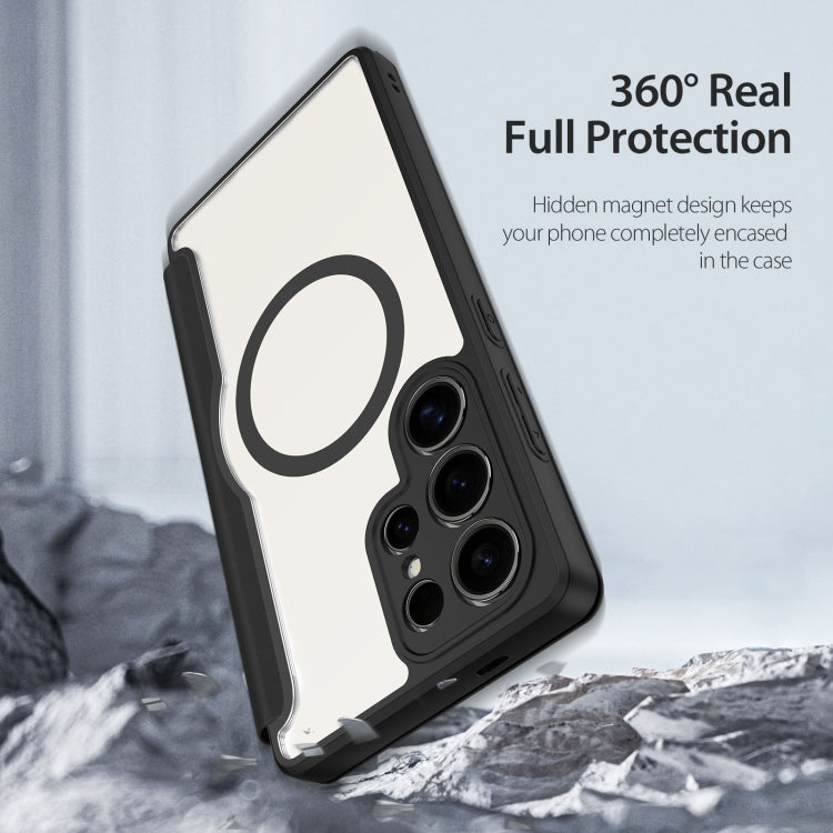For Samsung Galaxy S25 Ultra 5G DUX DUCIS Skin X Pro Series Magsafe PC + TPU Phone Leather Case(Black) - free shipping - PMC Jewellery - Order now!