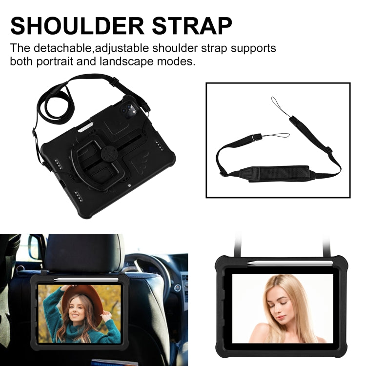 For iPad Pro 11 2024 Shield 360 Rotation Handle EVA Shockproof PC Tablet Case(Black) - iPad Pro 11 2024 Cases by PMC TechLife | Online Shopping South Africa | PMC TechLife | Buy Now Pay Later Mobicred