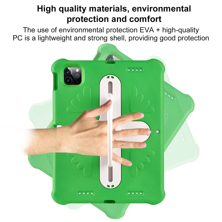 For iPad Pro 11 2024 Shield 360 Rotation Handle EVA Shockproof PC Tablet Case(Green Beige) - iPad Pro 11 2024 Cases by PMC TechLife | Online Shopping South Africa | PMC TechLife | Buy Now Pay Later Mobicred