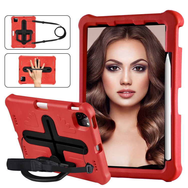 For iPad Air 11 2024 Shield 360 Rotation Handle EVA Shockproof PC Tablet Case(Red Black) - iPad Air 11 2024 Cases by PMC TechLife | Online Shopping South Africa | PMC TechLife | Buy Now Pay Later Mobicred