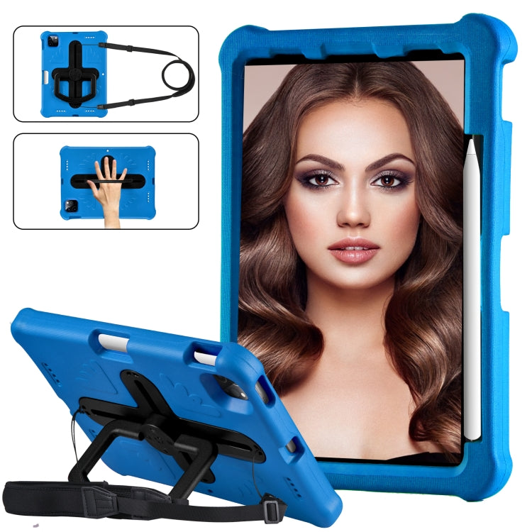For iPad Air 11 2024 Shield 360 Rotation Handle EVA Shockproof PC Tablet Case(Blue Black) - iPad Air 11 2024 Cases by PMC TechLife | Online Shopping South Africa | PMC TechLife | Buy Now Pay Later Mobicred