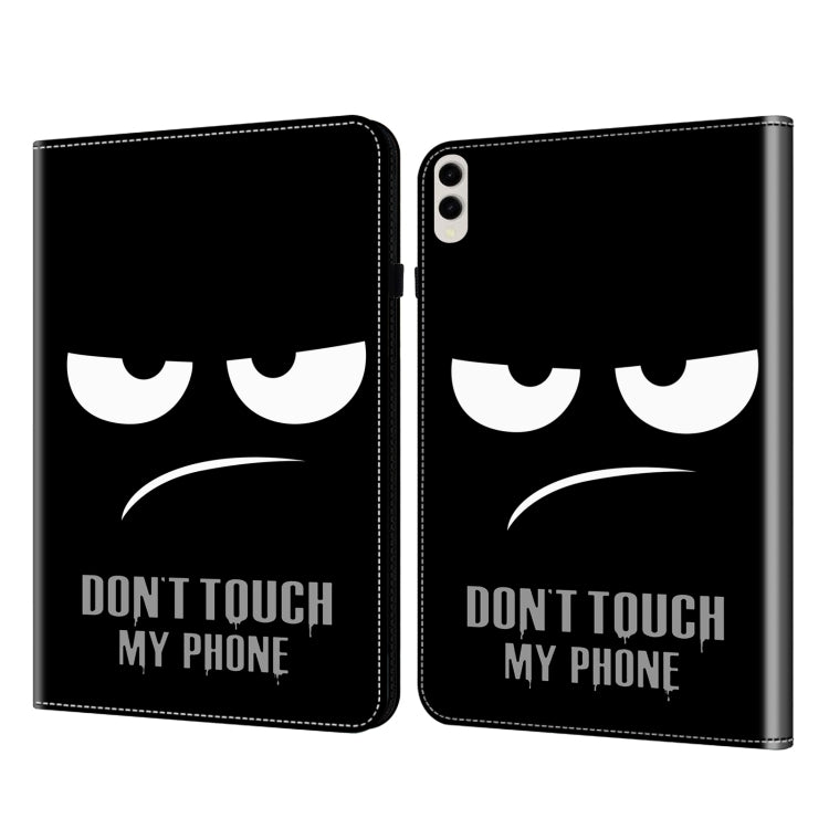 For Samsung Galaxy Tab S9 Ultra Crystal Texture Painted Leather Tablet Case(Dont Touch My Phone) - free shipping - PMC Jewellery - Order now!