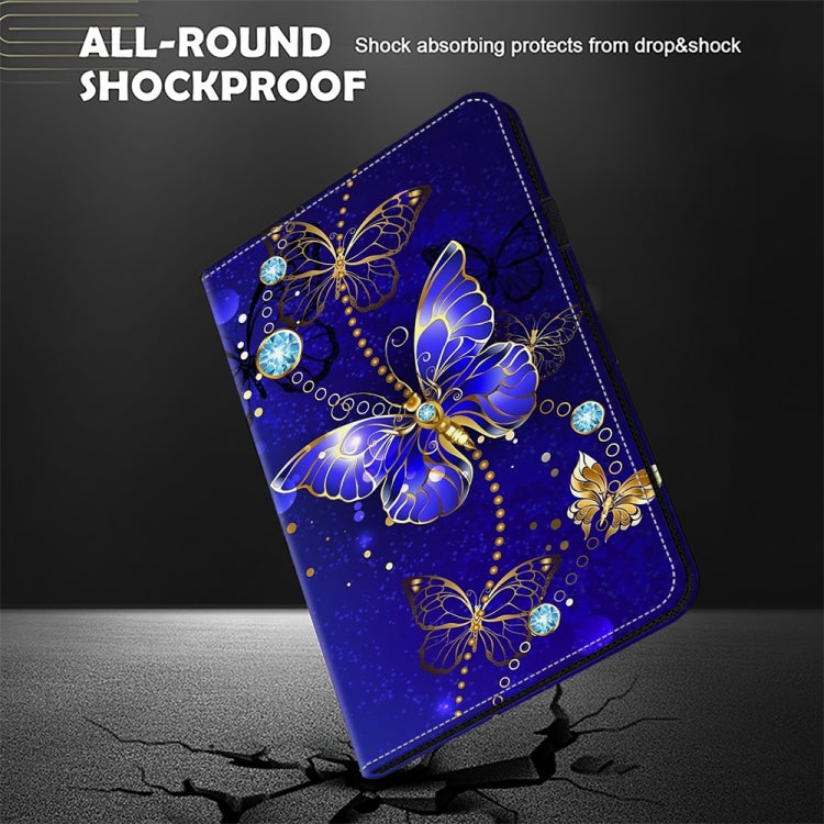 For Samsung Galaxy Tab S9 / S9 FE Crystal Texture Painted Leather Tablet Case(Diamond Butterflies) - free shipping - PMC Jewellery - Order now!
