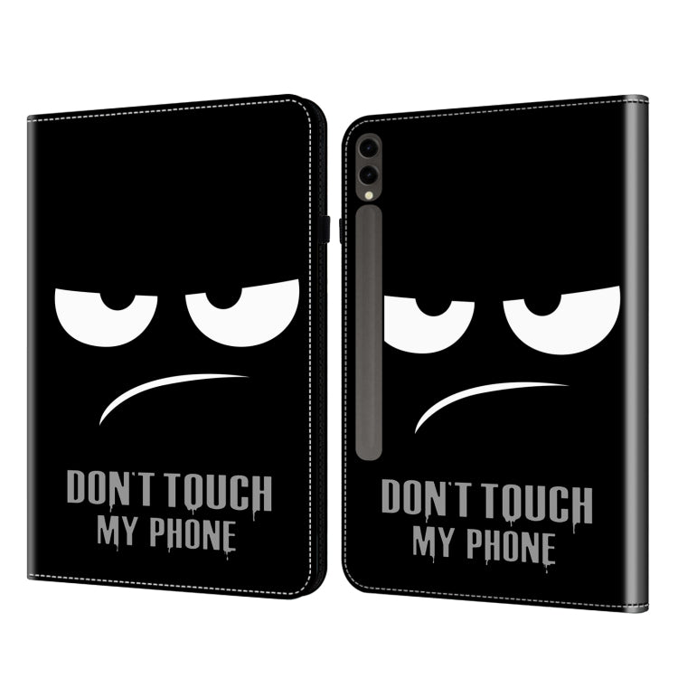 For Samsung Galaxy Tab S9+ / S9 FE+ Crystal Texture Painted Leather Tablet Case(Dont Touch My Phone) - free shipping - PMC Jewellery - Order now!