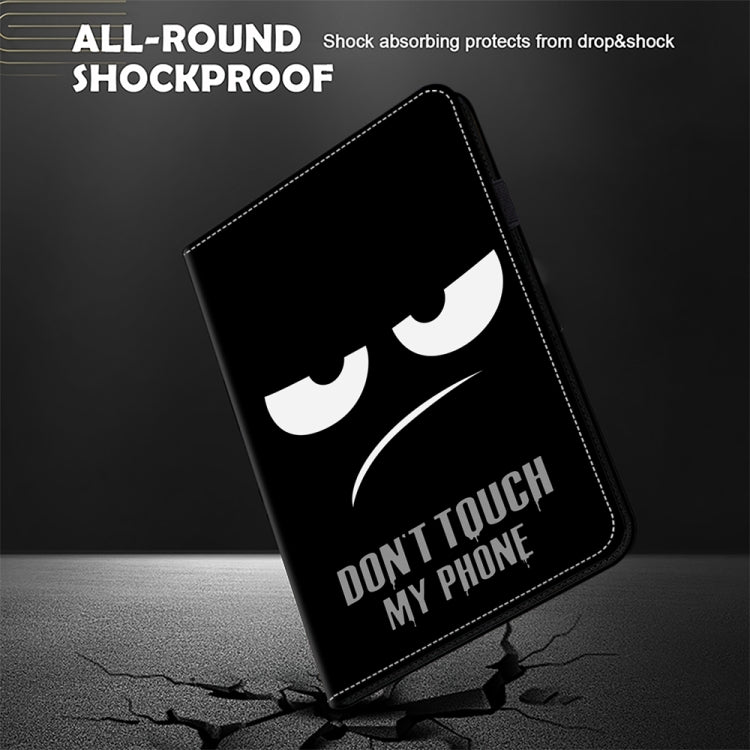 For Samsung Galaxy Tab S9+ / S9 FE+ Crystal Texture Painted Leather Tablet Case(Dont Touch My Phone) - free shipping - PMC Jewellery - Order now!