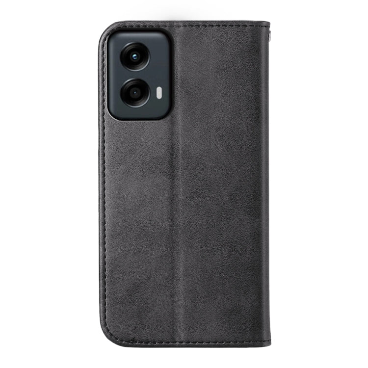 For Motorola Moto G Stylus 5G 2024 Cubic Grid Calf Texture Magnetic Leather Phone Case(Black) - Motorola Cases by PMC Jewellery | Online Shopping South Africa | PMC Jewellery | Buy Now Pay Later Mobicred