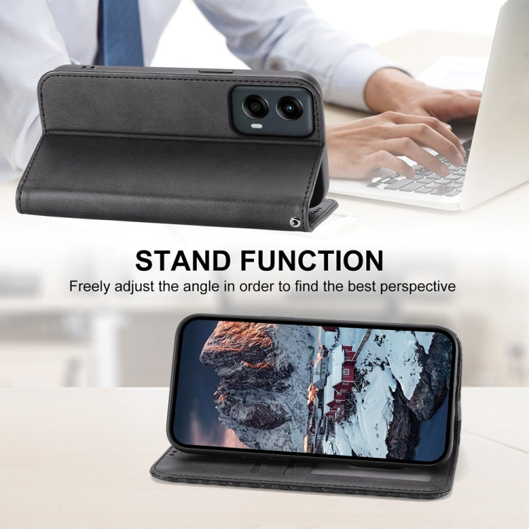 For Motorola Moto G Stylus 5G 2024 Cubic Grid Calf Texture Magnetic Leather Phone Case(Black) - Motorola Cases by PMC Jewellery | Online Shopping South Africa | PMC Jewellery | Buy Now Pay Later Mobicred