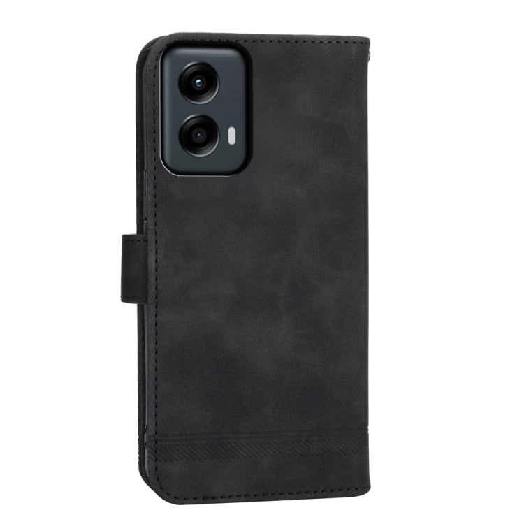 For Motorola Moto G Stylus 5G 2024 Dierfeng Dream Line TPU + PU Leather Phone Case(Black) - Motorola Cases by PMC Jewellery | Online Shopping South Africa | PMC Jewellery | Buy Now Pay Later Mobicred
