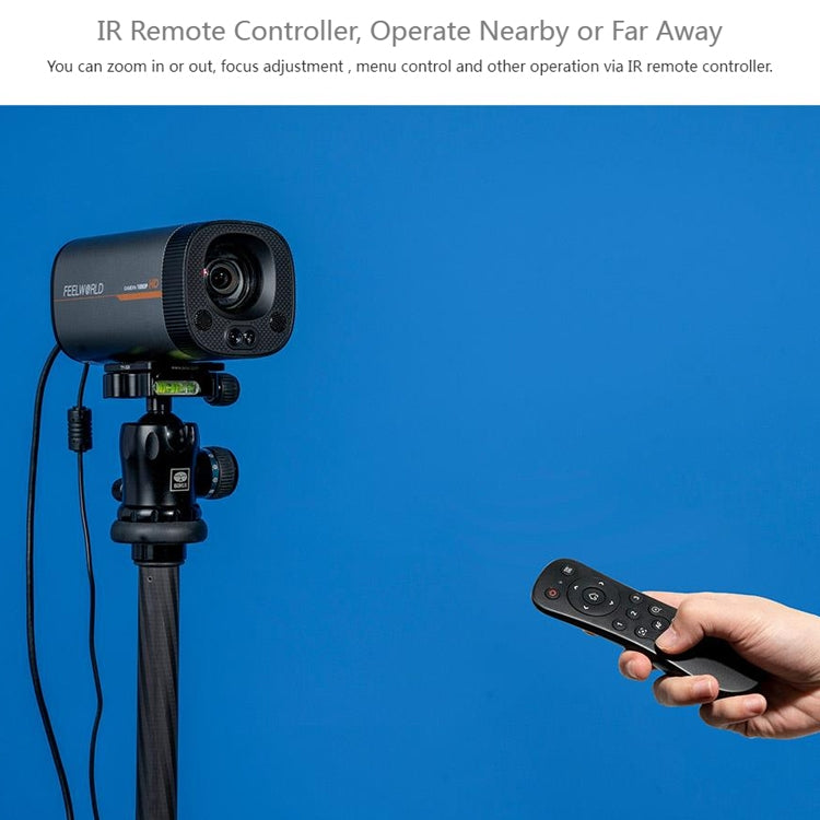 FEELWORLD HV10X Professional Streaming Camera Full HD 1080P 60fps USB 3.0 HDMI(US Plug) - free shipping - PMc TechLife - Order now!