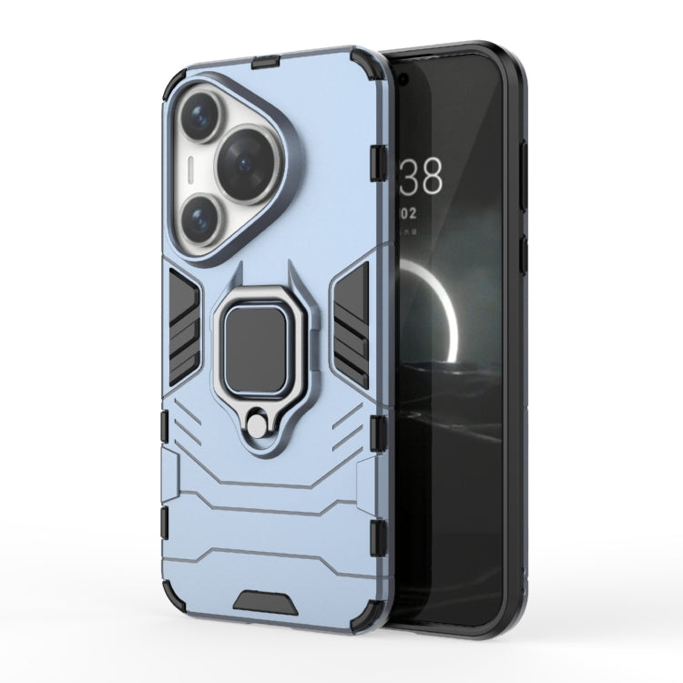 For Huawei Pura 70 Pro / Pura 70 Pro+ Shockproof PC + TPU Holder Phone Case(Navy Blue) - free shipping - PMC Jewellery - Order now!