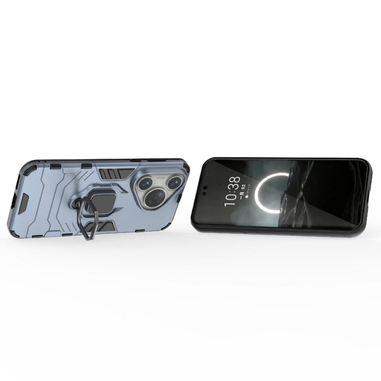 For Huawei Pura 70 Pro / Pura 70 Pro+ Shockproof PC + TPU Holder Phone Case(Navy Blue) - free shipping - PMC Jewellery - Order now!