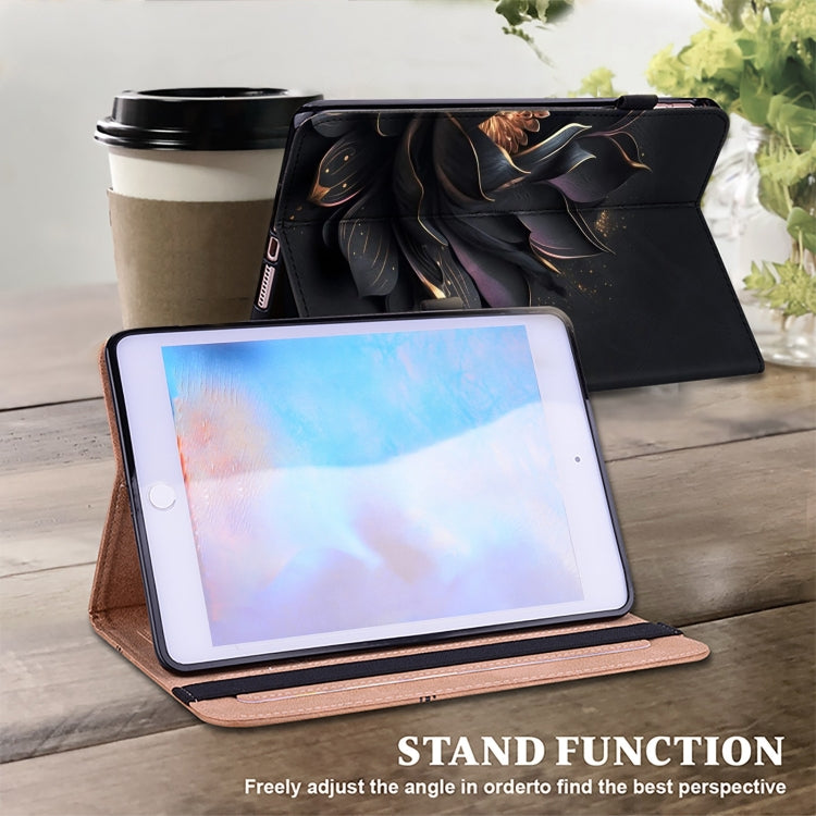 For Lenovo Xiaoxin Pad Pro 12.7 Crystal Texture Painted Leather Tablet Case(Purple Lotus) - Lenovo by PMC TechLife | Online Shopping South Africa | PMC TechLife | Buy Now Pay Later Mobicred