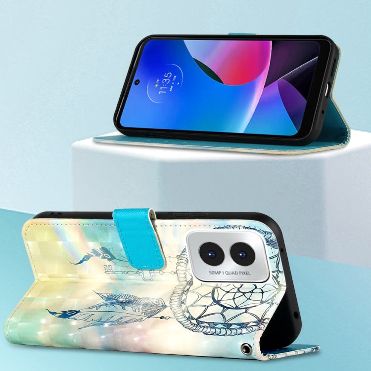 For Motorola Moto G Play 4G 2024 3D Painting Horizontal Flip Leather Phone Case(Dream Wind Chimes) - Motorola Cases by PMC Jewellery | Online Shopping South Africa | PMC Jewellery | Buy Now Pay Later Mobicred
