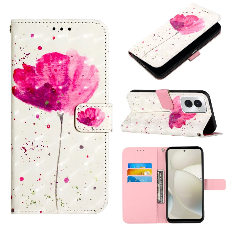 For Motorola Moto G Power 5G 2024 3D Painting Horizontal Flip Leather Phone Case(Flower) - free shipping - PMC Jewellery - Order now!