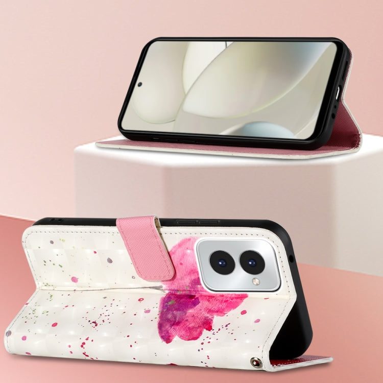 For Motorola Moto G Power 5G 2024 3D Painting Horizontal Flip Leather Phone Case(Flower) - free shipping - PMC Jewellery - Order now!