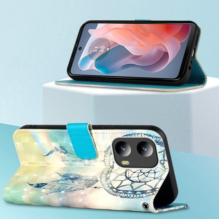 For Motorola Moto G Play 5G 2024 3D Painting Horizontal Flip Leather Phone Case(Dream Wind Chimes) - Motorola Cases by PMC Jewellery | Online Shopping South Africa | PMC Jewellery | Buy Now Pay Later Mobicred