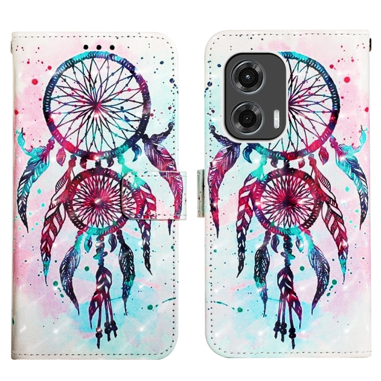 For Motorola Moto G Stylus 5G 2024 3D Painting Horizontal Flip Leather Phone Case(Color Drop Wind Chimes) - free shipping - PMC Jewellery - Order now!