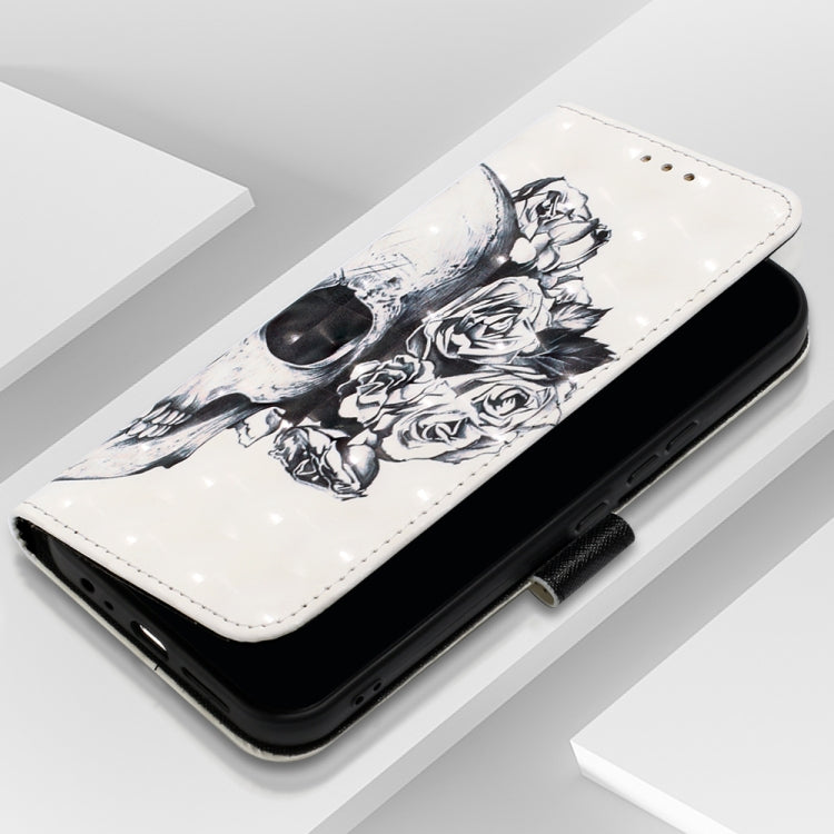 For Motorola Moto G Stylus 5G 2024 3D Painting Horizontal Flip Leather Phone Case(Skull) - Motorola Cases by PMC Jewellery | Online Shopping South Africa | PMC Jewellery | Buy Now Pay Later Mobicred
