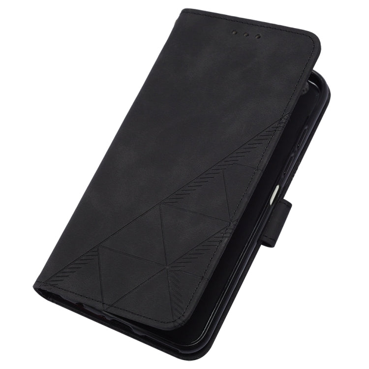 For Motorola Moto G Play 5G 2024 Crossbody 3D Embossed Flip Leather Phone Case(Black) - Motorola Cases by PMC Jewellery | Online Shopping South Africa | PMC Jewellery | Buy Now Pay Later Mobicred