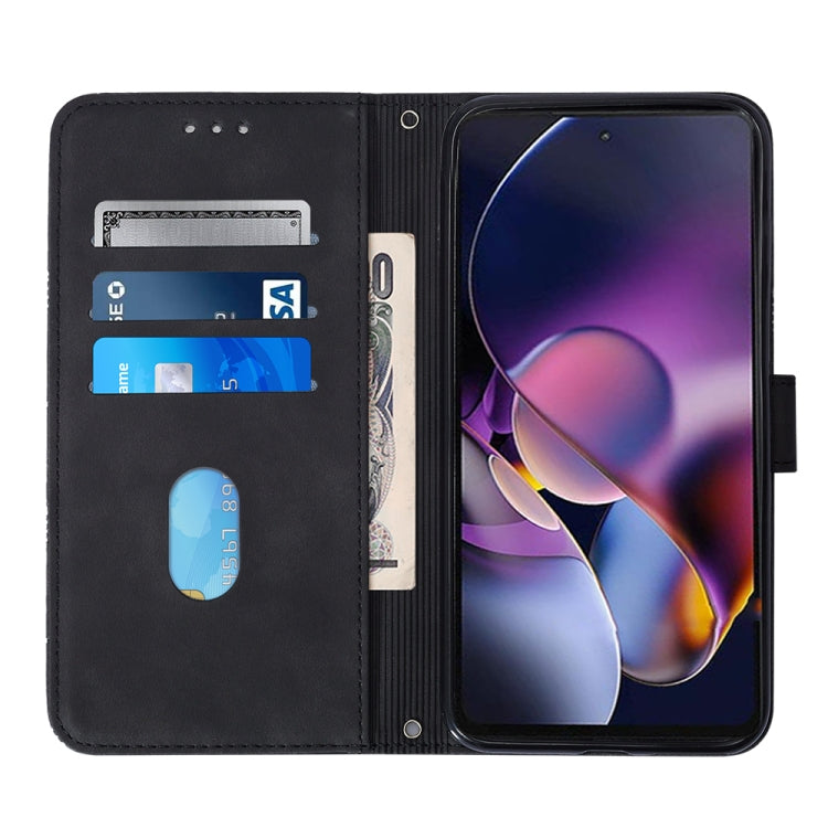 For Motorola Moto G Stylus 5G 2024 Crossbody 3D Embossed Flip Leather Phone Case(Black) - Motorola Cases by PMC Jewellery | Online Shopping South Africa | PMC Jewellery | Buy Now Pay Later Mobicred