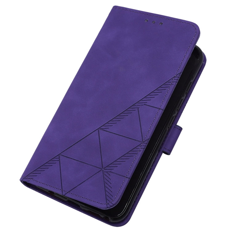For Motorola Moto G Stylus 5G 2024 Crossbody 3D Embossed Flip Leather Phone Case(Purple) - Motorola Cases by PMC Jewellery | Online Shopping South Africa | PMC Jewellery | Buy Now Pay Later Mobicred