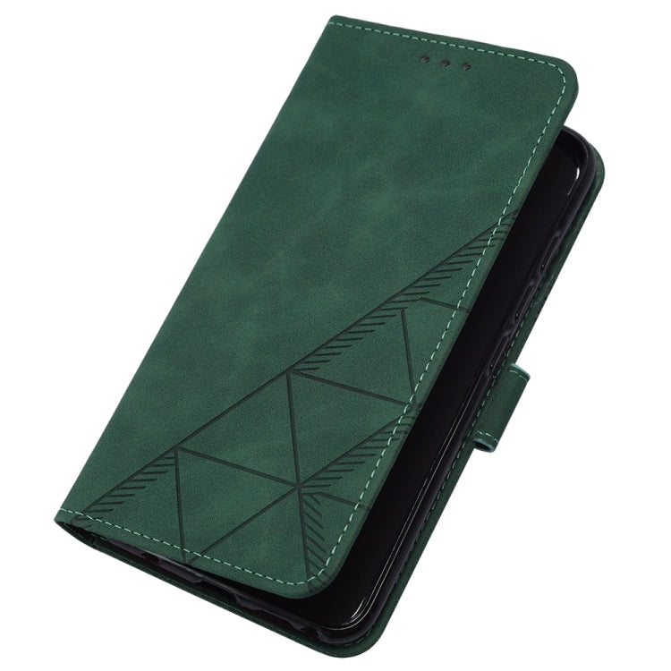 For Motorola Moto G Stylus 5G 2024 Crossbody 3D Embossed Flip Leather Phone Case(Dark Green) - Motorola Cases by PMC Jewellery | Online Shopping South Africa | PMC Jewellery | Buy Now Pay Later Mobicred