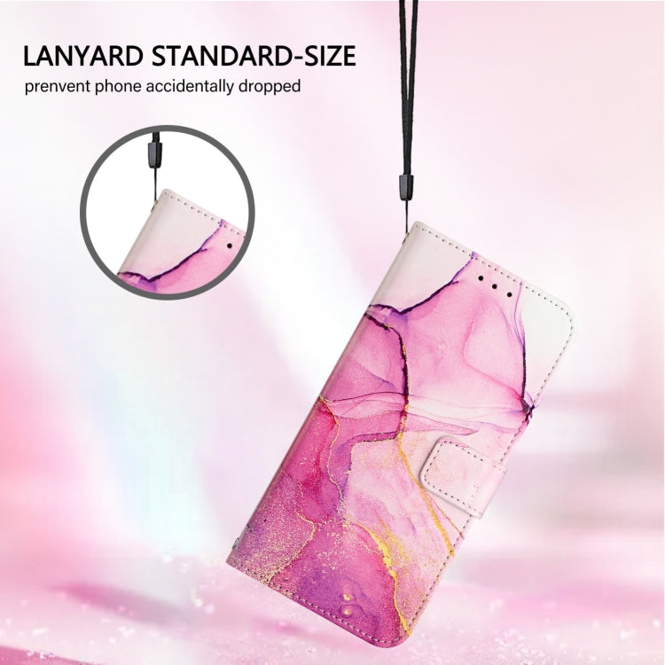 For Huawei Pura 70 Pro / 70 Pro+ PT003 Marble Pattern Flip Leather Phone Case(LS001 Pink Purple Gold) - Huawei Cases by PMC Jewellery | Online Shopping South Africa | PMC Jewellery | Buy Now Pay Later Mobicred