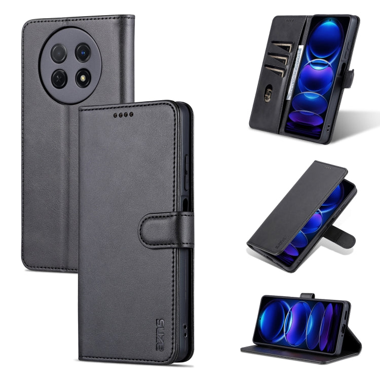 For Huawei Enjoy 60X/nova Y91 AZNS Skin Feel Calf Texture Flip Leather Phone Case(Black) - free shipping - PMC TechLife - Order now!