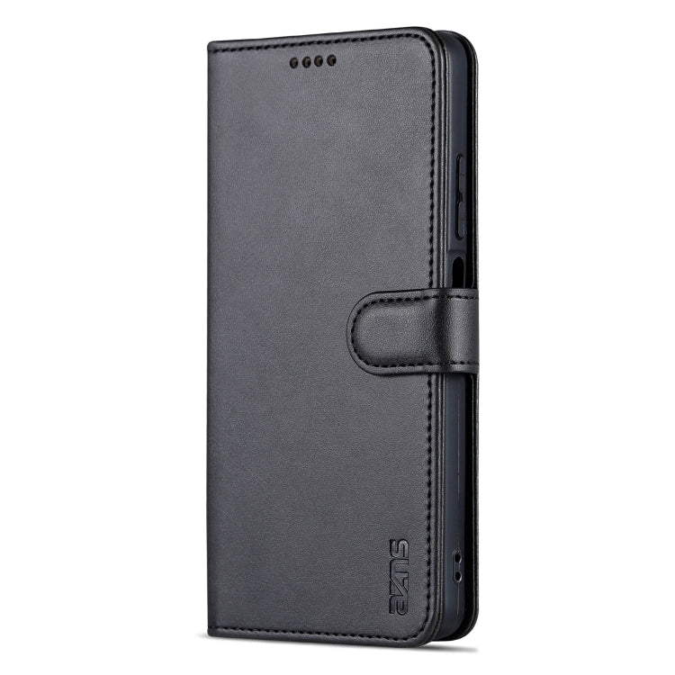 For Huawei Enjoy 60X/nova Y91 AZNS Skin Feel Calf Texture Flip Leather Phone Case(Black) - free shipping - PMC TechLife - Order now!