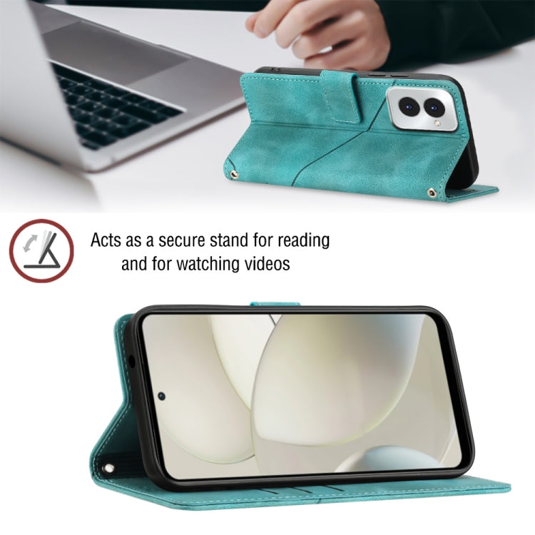 For Motorola Moto G Power 5G 2024 Skin Feel Embossed Leather Phone Case(Green) - Motorola Cases by PMC Jewellery | Online Shopping South Africa | PMC Jewellery | Buy Now Pay Later Mobicred