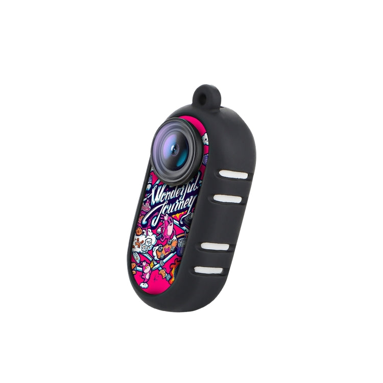 For Insta360 GO 3 Sunnylife Cooling Silicone Case Stickers Skin Wrap Lens Cover with Neck Strap(Black) - free shipping - PMC TechLife - Order now!