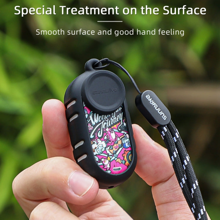 For Insta360 GO 3 Sunnylife Cooling Silicone Case Stickers Skin Wrap Lens Cover with Neck Strap(White) - Case & Bags by Sunnylife | Online Shopping South Africa | PMC TechLife | Buy Now Pay Later Mobicred