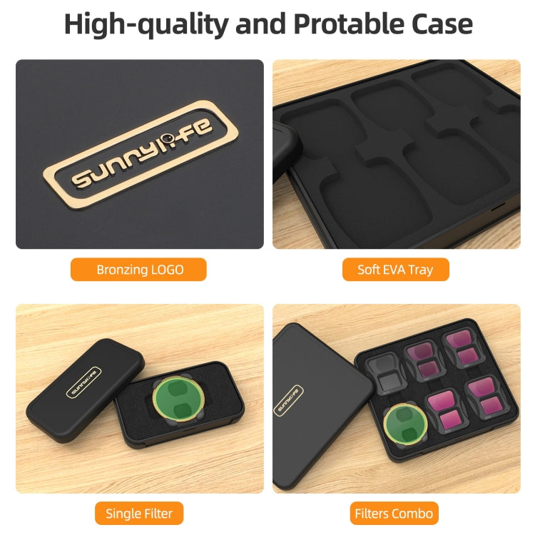For DJI Air 3 Sunnylife Camera Lens Filter, Filter:4 in 1 MCUV CPL ND4 ND8 - free shipping - PMC TechLife - Order now!