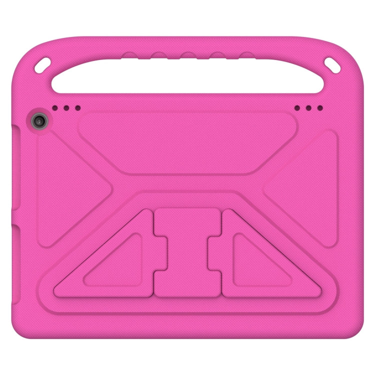 For Amazon Kindle Fire HD 10 2023 Handle EVA Shockproof Tablet Case with Holder(Rose Red) - Amazon by PMC TechLife | Online Shopping South Africa | PMC TechLife | Buy Now Pay Later Mobicred