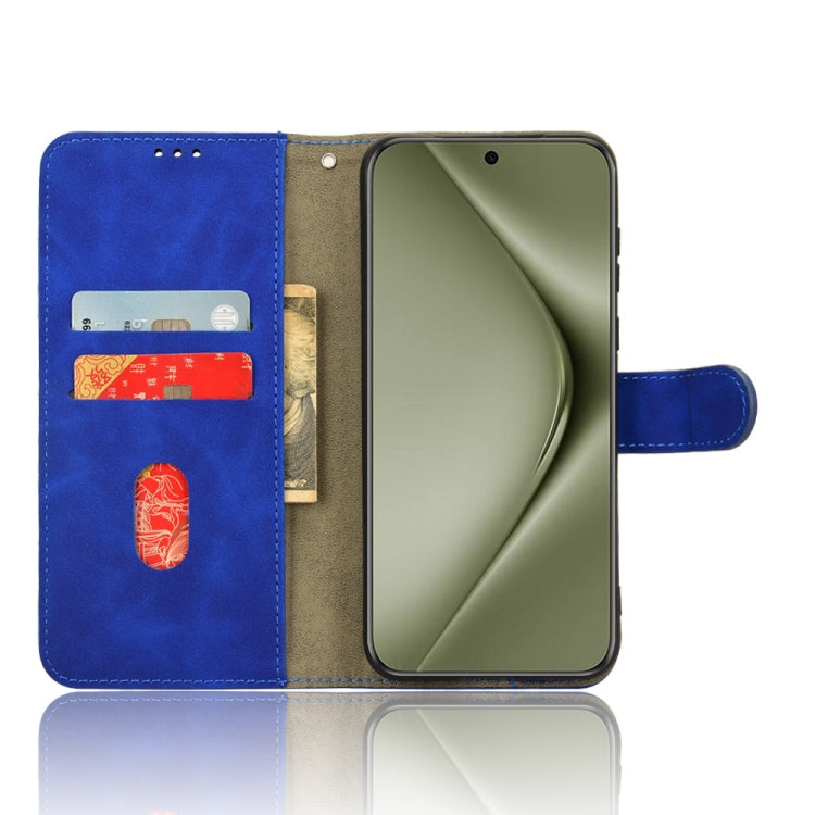 For Huawei Pura 70 Pro Skin Feel Magnetic Flip Leather Phone Case(Blue) - Huawei Cases by PMC Jewellery | Online Shopping South Africa | PMC Jewellery | Buy Now Pay Later Mobicred