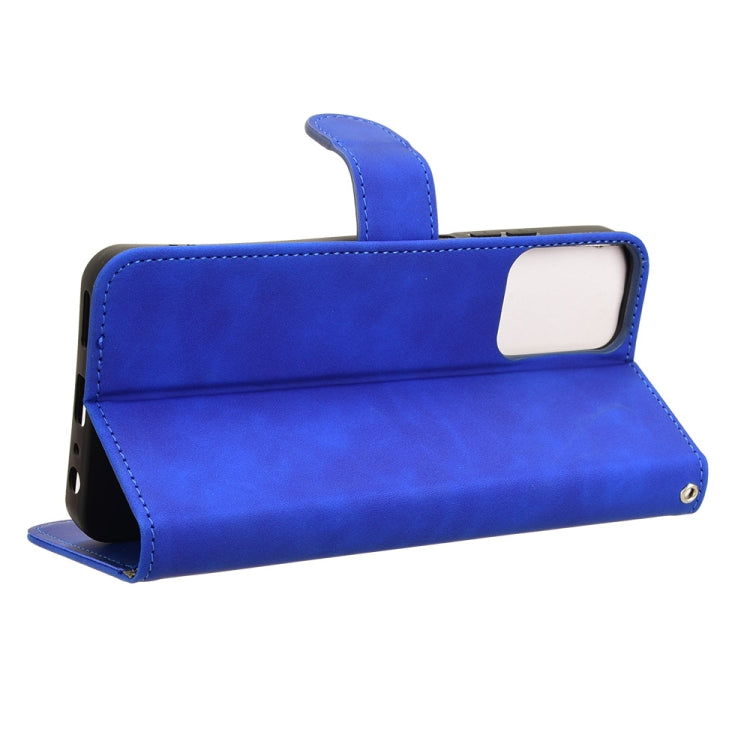 For Motorola Moto G Power 5G 2024 Skin Feel Magnetic Flip Leather Phone Case(Blue) - Motorola Cases by PMC Jewellery | Online Shopping South Africa | PMC Jewellery | Buy Now Pay Later Mobicred