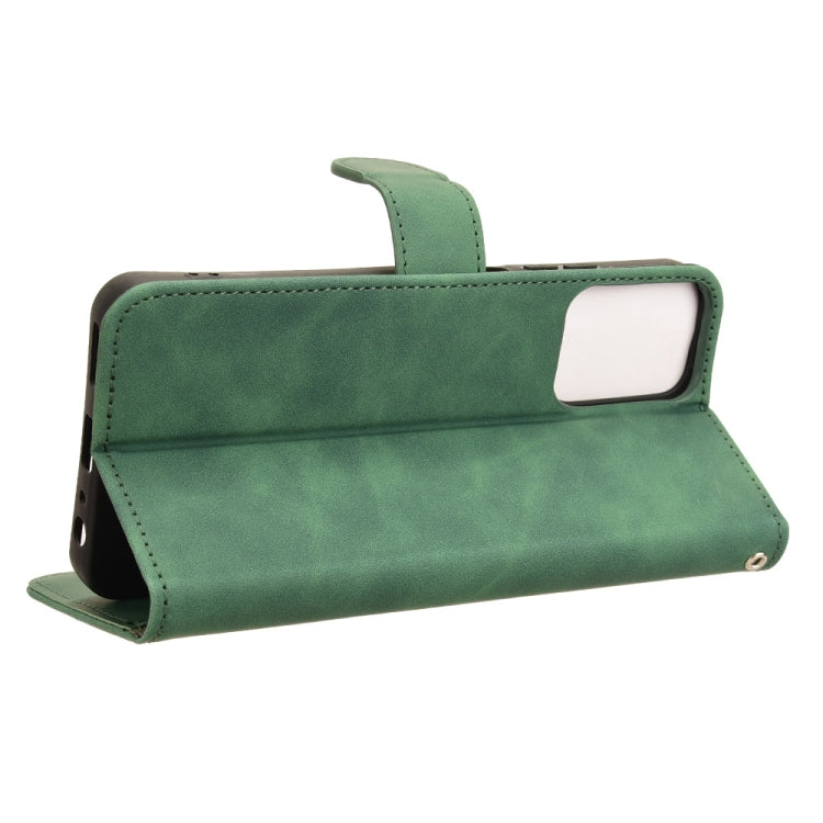 For Motorola Moto G Power 5G 2024 Skin Feel Magnetic Flip Leather Phone Case(Green) - Motorola Cases by PMC Jewellery | Online Shopping South Africa | PMC Jewellery | Buy Now Pay Later Mobicred